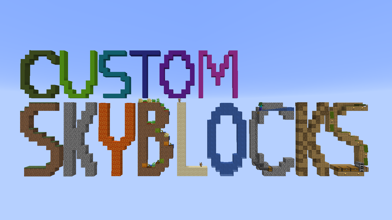 Baixar Custom SkyBlocks para Minecraft 1.14.4